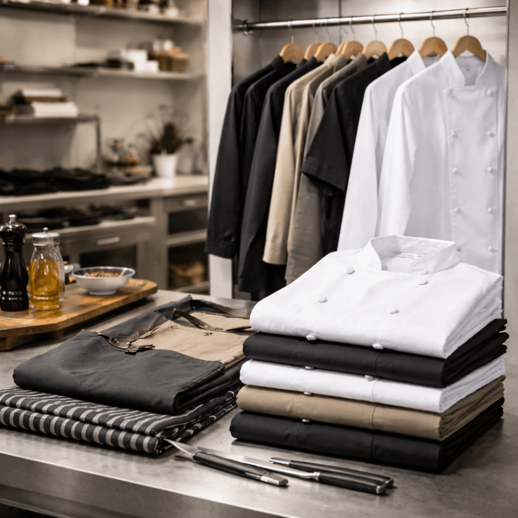 Restaurants industry - Chef coats, aprons, and service uniforms